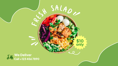 Fresh Salad Delivery Facebook event cover Image Preview