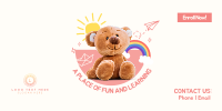 Daycare Center Teddy Bear Twitter post Image Preview