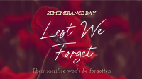 Remember Their Sacrifice Facebook Event Cover Design