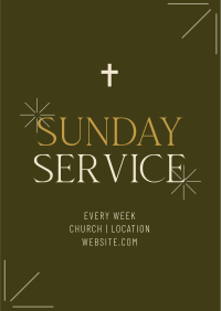 Earthy Sunday Service Flyer Image Preview