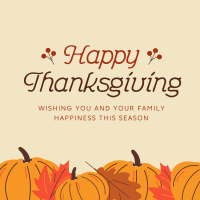 Happy Thanksgiving Instagram Post Design