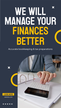 Managing Finances Instagram Story Design