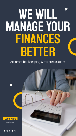 Managing Finances Instagram story Image Preview