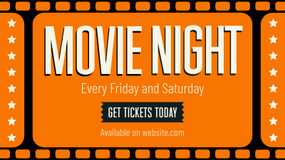 Movie Night Strip Facebook event cover Image Preview