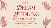 Dream Wedding Planner Facebook Event Cover Image Preview