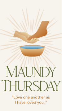 Maundy Thursday TikTok Video Design