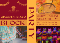 Cinco de Mayo Block Party Postcard Image Preview