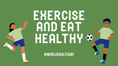 Exercise & Eat Healthy Facebook event cover Image Preview