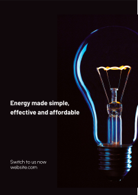 Energy Light Bulb Flyer Design