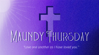 Holy Week Maundy Thursday Animation Design