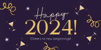 Quirky and Festive New Year Twitter Post Image Preview