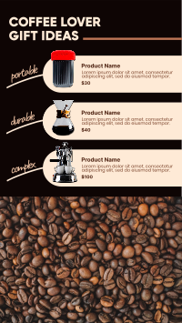 Coffee Gift Ideas Facebook story Image Preview