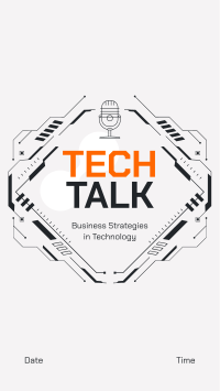 Tech Talk Podcast Facebook Story Design