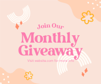 Monthly Giveaway Facebook Post Design