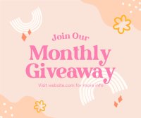 Monthly Giveaway Facebook post Image Preview