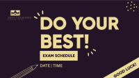 Break A Leg Exam Sched Facebook event cover Image Preview