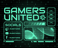 Gamers United Facebook Post Design