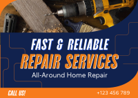 Handyman Repair Service Postcard Image Preview