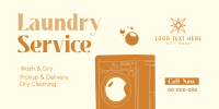 Laundry Service Twitter Post Design