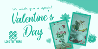 Scrapbook Valentines Greeting Twitter Post Design