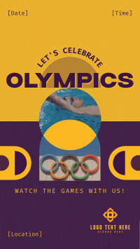 Formal Olympics Watch Party Facebook story Image Preview