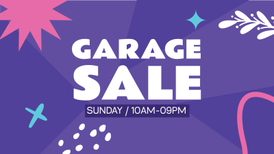 Garage Sale Notice Facebook event cover Image Preview