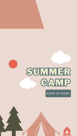 School Summer Camp  Instagram story