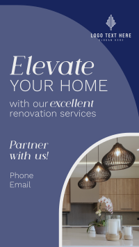 Renovation Elevate Your Space Instagram story Image Preview