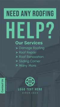 Roofing Help? Facebook story Image Preview