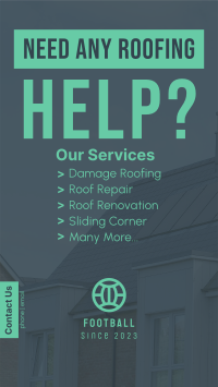 Roofing Help? Facebook Story Design