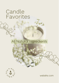 Scented Home Candle  Flyer Design