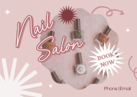 Trendy Nail Salon Postcard Image Preview