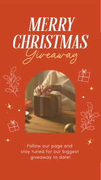 Holly Christmas Giveaway Facebook Story Design