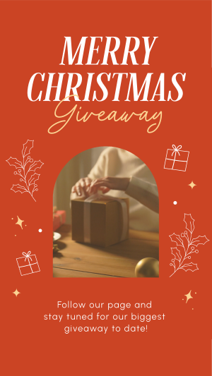 Holly Christmas Giveaway Facebook story Image Preview