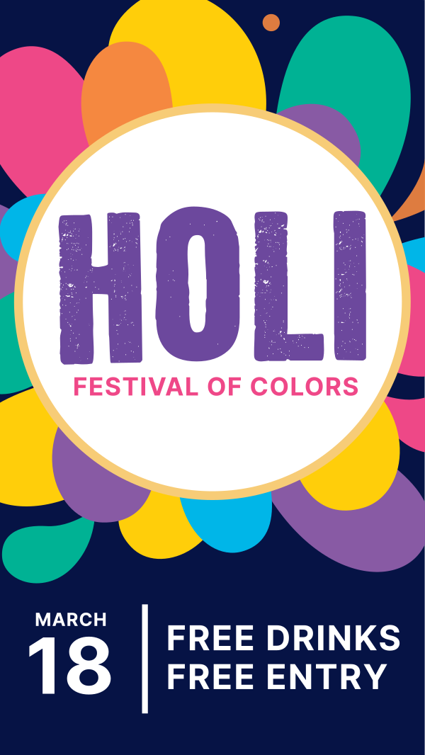 Holi Festival Instagram Story Design Image Preview