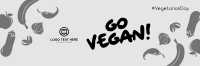 Go Vegan Twitter header (cover) Image Preview