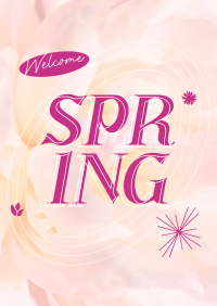 Floral Welcome Spring Poster Image Preview