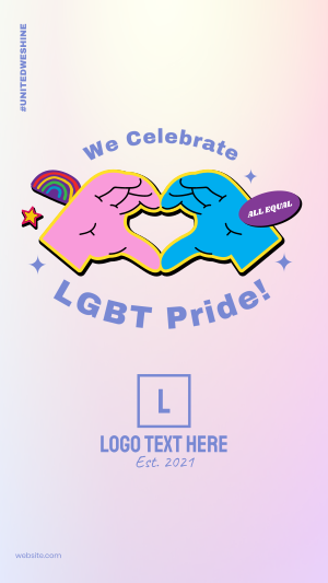 Sticker Pride Instagram story Image Preview