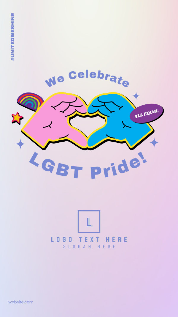 Sticker Pride Instagram Story Design Image Preview