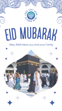 Starry Eid Al Fitr Facebook story Image Preview