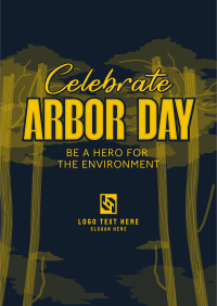 Celebrate Arbor Day Poster Design