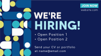 Hiring Cubes and Squares Facebook event cover Image Preview