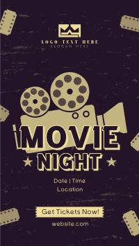 Movie Night Tickets Instagram story Image Preview