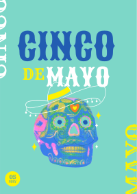 Skull De Mayo Poster Design
