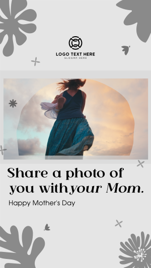 Photo with Mom Facebook story Image Preview