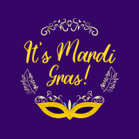 Fancy Mardi Gras Instagram Post Design