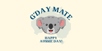 Happy Aussie Koala Twitter Post Preview