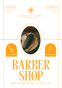 Rustic Barber Shop Flyer Design