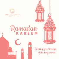 Ramadan Kareem Greetings Instagram Post Design