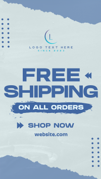 Grunge Shipping Discount Video Image Preview